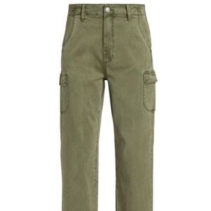PAIGE DREW CARGO Sage Green Denim